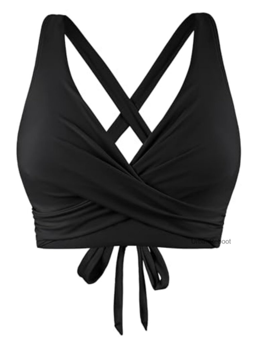 Women's Underwire Full Coverage Bikini Top Tie Back Bathing Suit